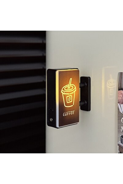 Choice5 مغناطيس ثلاجة على شكل كوب قشة مزود بإضاءة LED، ديكور إبداعي للوحة الت...