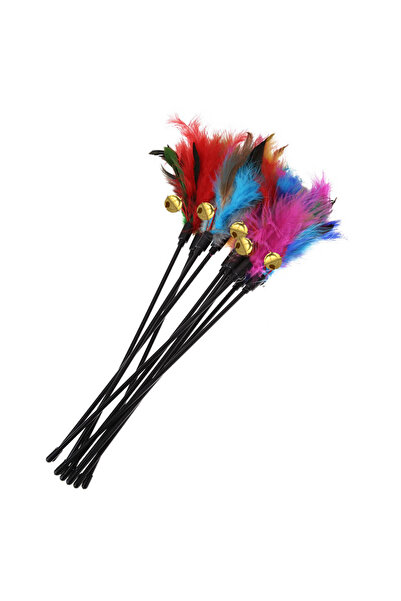 Choice 5pcs 5pcs/set Cat Interactive Wand Colorful Feather Chicken Feather Ca...