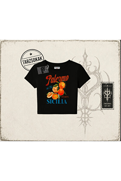Tarzsokak Unisex majica za bebe Palermo Sicilija, ženska, bela