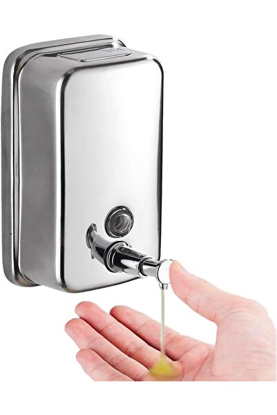 STARSTAR Commercial wall-mounted stainless steel manual pump soap dispenser, ...