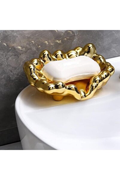 STARSTAR Creative Gold Soap Dispenser with Self-Draining Soap Tray, One-Piece...
