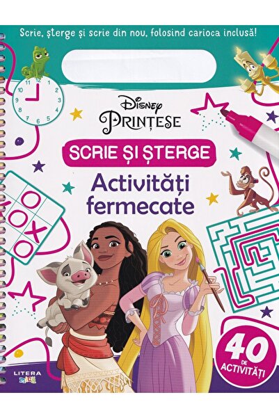 Litera Disney Printese. Activitati fermecate. Scrie si sterge