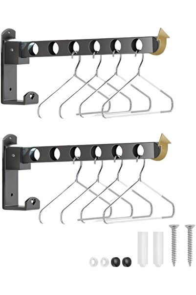 STARSTAR Clothes hooks - foldable, 90° rotatable - 2-pack