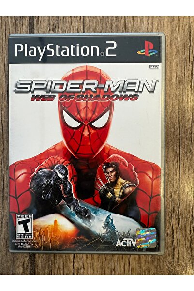 EA ps2 örümcek adam web of shadows orjinal oyun 10/6,5 disk kondüsyonu kitapç...