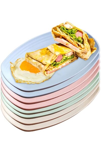 STARSTAR This set includes 8 deep plates - each 29.5 cm in Dia - Large - unbr...