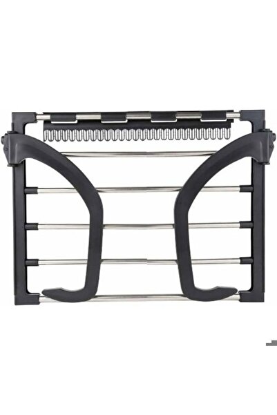 STARSTAR Portable clothes rack for round radiator tubes, small black size, 32...