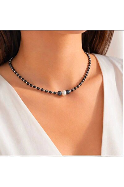 KARE ACCESORIES قلادة كريستال مزينة باللؤلؤ