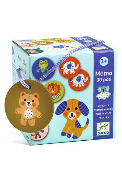 djeco Плюшени играчки животни за мемо игра