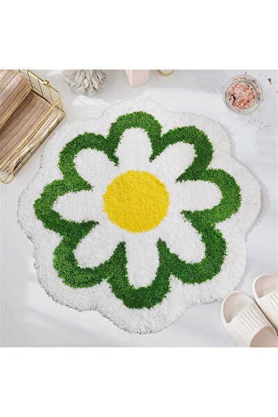 STARSTAR Floral bath mat, green bathroom rug, beauty bath mat, shower mat gif...