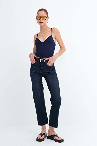 Addax Kemerli Jean Pantolon PN254