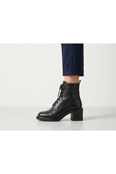 MARCO ROCCO Genuine Leather, Fur Inside, Lace-Up, Zippered Boots, Women's Shoes