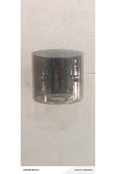ADA AVİZE Geniş Boru Füme Avize Camı E27 (BOY 12cm-ÇAPI 13,5 cm)