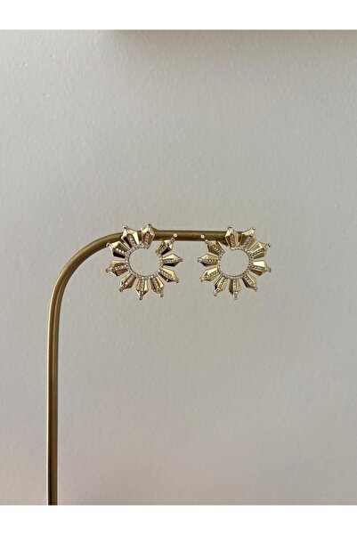 XUPING JEWELRY Special Series Zircon Stone Flower Plate Xp Gold Color Earrings