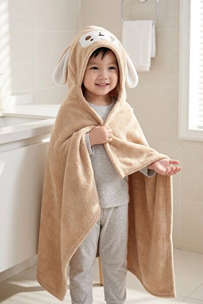 Generic 1 Microfiber Absorbent Hooded Bath Towel Poncho Quick Dry Extra Large...
