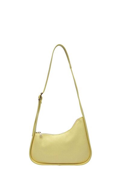 SimpleFind Anna Luchini Geanta piele -Yasmina-Galben,Geanta de umar piele nat...