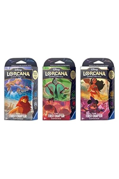 Disney Lorcana Prima Capitolină: Set de 3 Pachete de Start