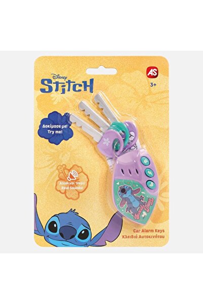 BAMI NETWORK Set chei auto jucarie cu alarma Disney Stitch pentru copii