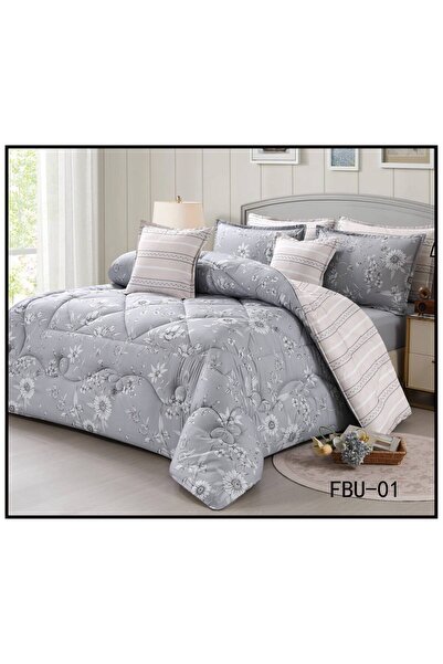 BIET ALMAFROSHAT Duvet Cover Set with 8 Pieces of New Quilted Double-Sided Mi...