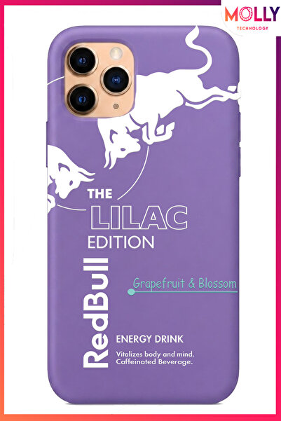 Molly iPhone 11 PRO MAX İçin Lavanta Redbull The Lilac Edition Desenli İçi Ka...