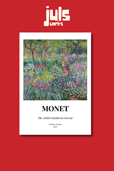 Juls Works Monet The Artist's Garden in Giverny Poster Tablo Müze Koleksiyonu...