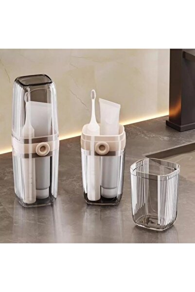 STARSTAR 2 Pieces Portable Travel Toothbrush Holder, Compact Toothpaste Cover...