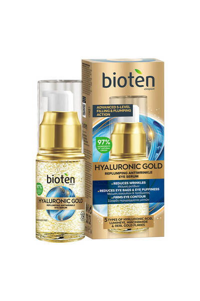Bioten ΥΑΛΟΥΡΟΝΙΚΟ ΧΡΥΣΟ ΟΡΟΣ ΜΑΤΙΩΝ 15ml