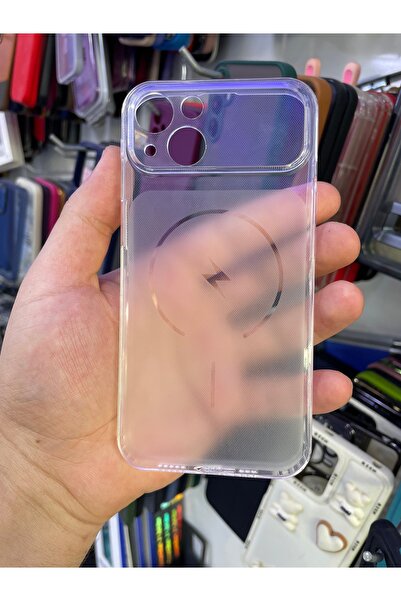 İPHONE 15 UYUMLU ŞEFFAF DESENLİ ŞARJ KORUMALI SİLİKON KILIF