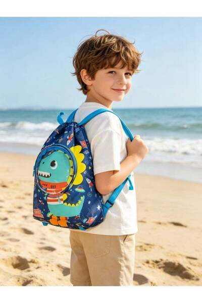 Five Dream House One Big Sale Kids Swim Bag Space Dinosaur, Lightweight Water...