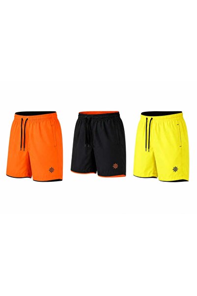 atlanticsport Men's 3-Piece Swim Shorts Men's Summer Swim Shorts