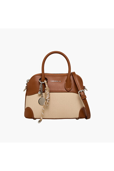 Chrisbella Textured Tote Bag with Detachable Strap