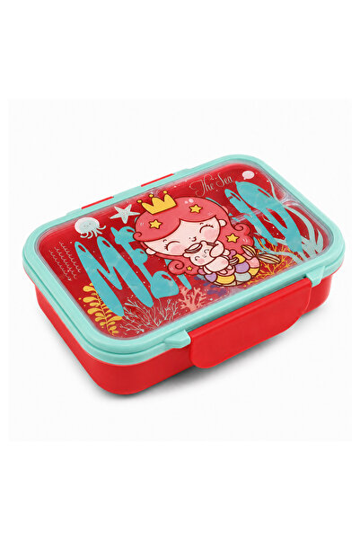 HI-FINE Kids Mermaid Divided Lunch Box 550ml, Handheld Leak‑Proof Sealed BPA‑...