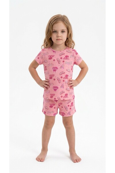 DANBİ 4,5,6,7,8,9,10 Years Old Girl's Summer Top-Top Set