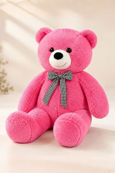 STORE24 90 cm Premium Plush Bear with Bow Tie – 100% Locally Produced Gift Te...