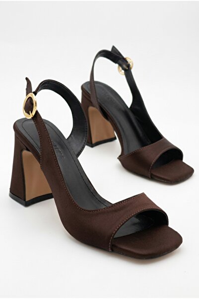 Redoxy Women's Suede Designer Asymmetrical Strapped Square-Toe Thick-Heeled S...