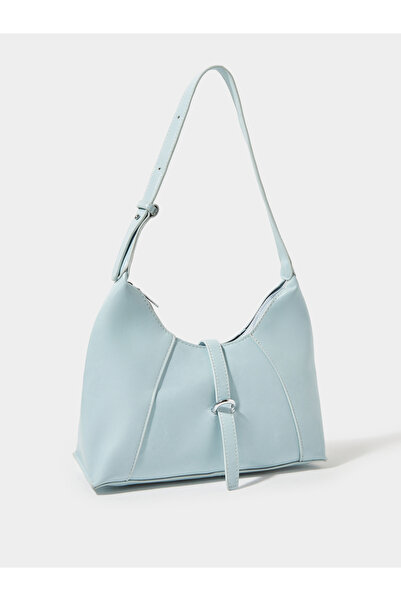 Styli Blue Shoulder Bag with Buckle Detail