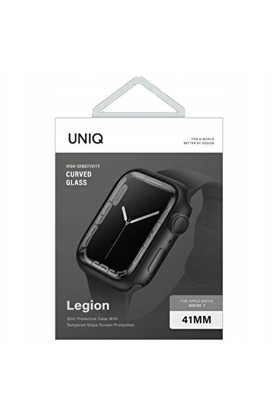 NO BRAND UNIQ etui Legion Apple Watch Series 7 41mm negru/negru