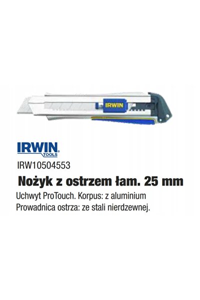 Irwin Lamă metalică pentru cuțit de tăiat, pentru lame cu tăiș spart, 25mm