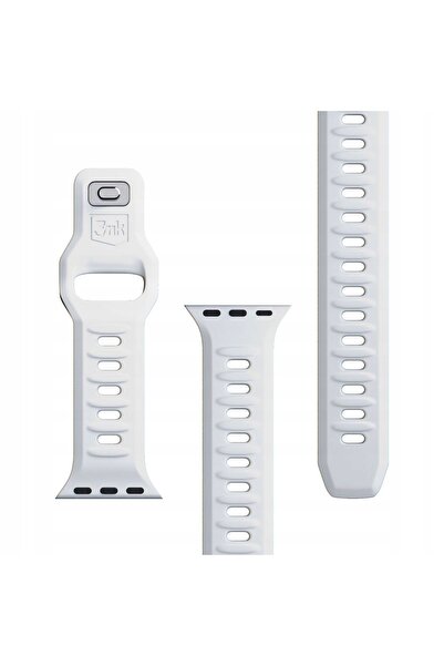 3MK Curea de ceas din silicon albă pentru Apple Watch 38/40/41mm