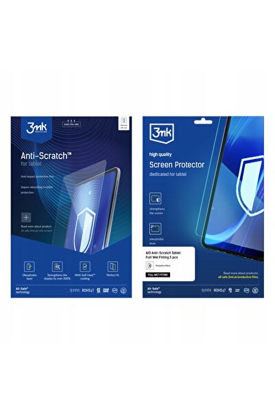 3MK Tabletă anti-zgârieturi totul într-unul, montaj ușor, 5 buc.