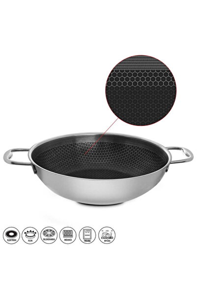 Orion COOKCELL HYBRYD tigaie wok din oțel antiaderentă, adâncă de 28 cm