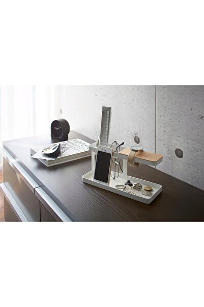 NO BRAND YAMAZAKI HOME Organizator de birou pentru accesorii Tower Desk – Alb