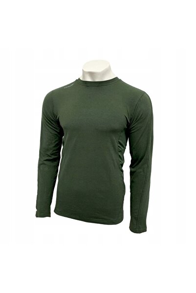 NO BRAND Tricou militar pentru bărbați, strat de bază, culoare măslin, TEXAR L