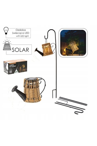 NO BRAND LAMPĂ SOLARĂ 24.5 x 12 x 110 CM KONEWKA RATTAN 33 LED ALB CALD