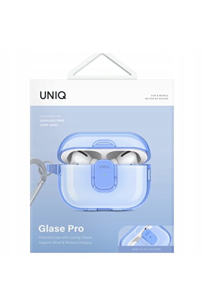 NO BRAND Husă UNIQ Glase Pro pentru AirPods Pro 2 cu blocare, albastră