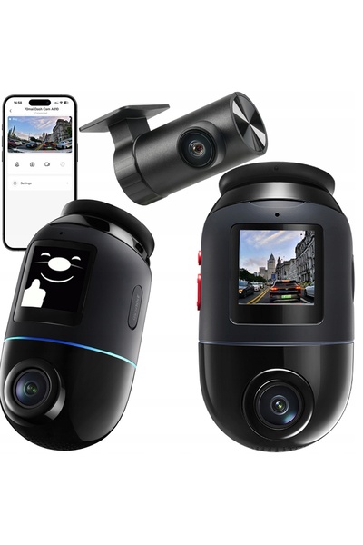 70MAİ Cameră auto Omni x800 înregistrator video 4K + cameră spate RC14 + 128GB