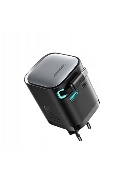NO BRAND Încărcător de perete 65W Joyroom TCL02 GaN USB-C cu cablu retractabil