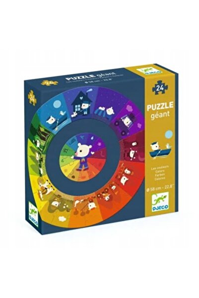 NO BRAND Puzzle gigant din carton „CULORI” de la Djeco