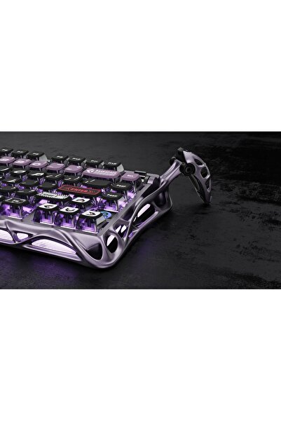 NO BRAND GravaStar Mercury V75 Pro Tastatură magnetică cu fir 75% Mov fier