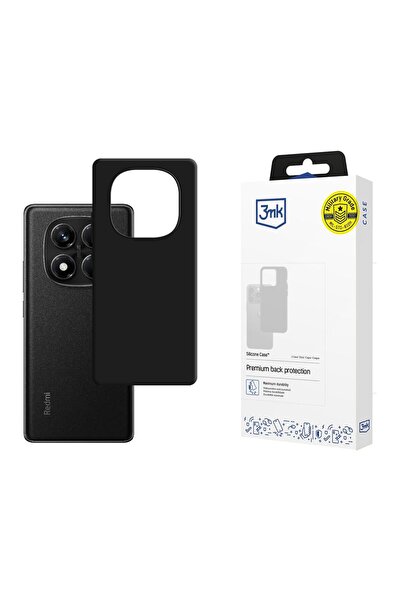 3MK Husă de silicon pentru Redmi Note 14 Pro 5G neagră