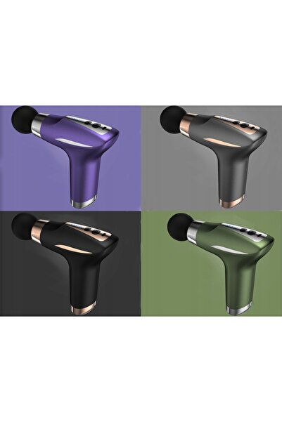NO BRAND Pistol de masaj vibrant pentru spate și corp, set cu 6 capete